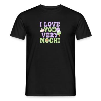 I love you very mochi - Kawaii mochi eis - Männer T-Shirt - Schwarz - Vorne - AI Model Male 178 light (178cm)