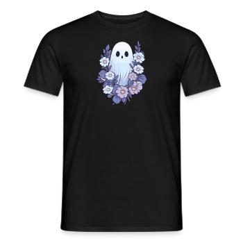 Halloween groovy Geist Hippie Blumen Vintage - Männer T-Shirt - Schwarz - Vorne - AI Model Male 178 light (178cm)