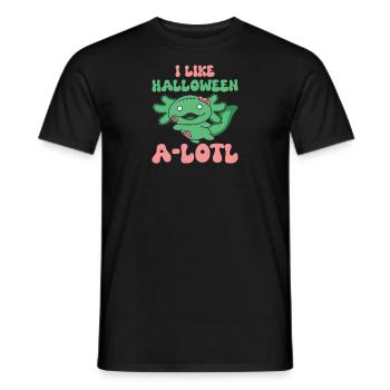 Axolotl Halloween Zombie Costume - T-shirt homme - noir - Devant - AI Model Male 178 light (178cm)