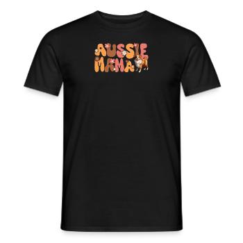 Berger australien rouge Tri Groovy Aussie Mama - T-shirt homme - noir - Devant - AI Model Male 178 light (178cm)