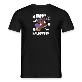 Okapi Joyeux Halloween Sorcière Enfants Sorcière Costume de Sorcière - T-shirt homme - noir - Devant - AI Model Male 178 light (178cm)
