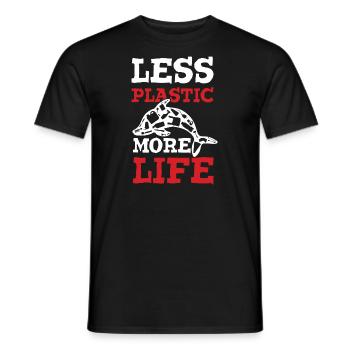 plastik save the ocean - Männer T-Shirt - Schwarz - Vorne - AI Model Male 178 light (178cm)