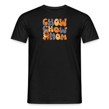 Chow Chow Groovy Chow Chow maman - T-shirt homme - noir - Devant - AI Model Male 178 light (178cm)
