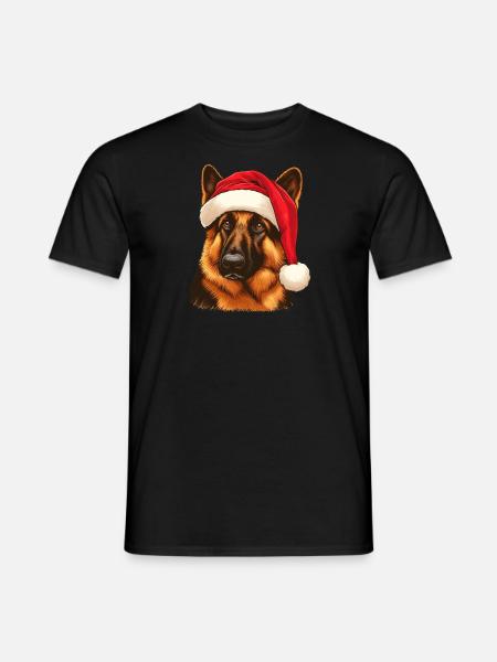 Deutscher Schäferhund Heiligabend - Männer T-Shirt -