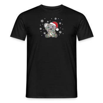 Souris, Noël, Hiver, Animaux, Souris - T-shirt homme - noir - Devant - AI Model Male 178 light (178cm)