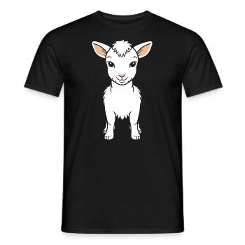 Citation humour petite chèvre - T-shirt homme - noir - Devant - AI Model Male 178 light (178cm)