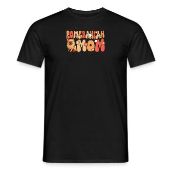 Zwergspitz Groovy Zwergspitz Mom - Männer T-Shirt - Schwarz - Vorne - AI Model Male 178 light (178cm)