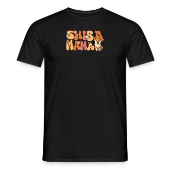 Shiba Inu Groovy Shiba Mama - Men's T-Shirt - black - Front - AI Model Male 178 light (178cm)
