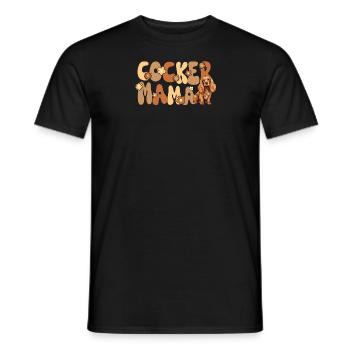 Cocker Épagneul Groovy Cocker Maman - T-shirt homme - noir - Devant - AI Model Male 178 light (178cm)