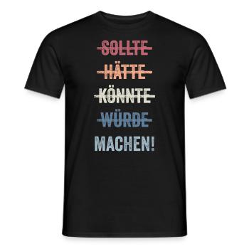 Sonniger Tag am Strand - Männer T-Shirt - Schwarz - Vorne - AI Model Male 178 light (178cm)
