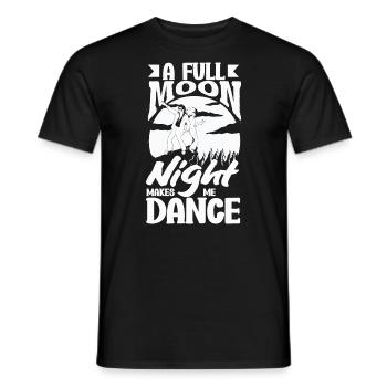 Moonlit Night Dancer's - Men's T-Shirt - black - Front - AI Model Male 178 light (178cm)