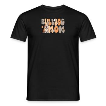 Bouledogue anglais Groovy Maman bouledogue anglais - T-shirt homme - noir - Devant - AI Model Male 178 light (178cm)