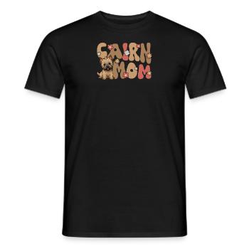 Cairn Terrier Groovy Cairn Mom - Männer T-Shirt - Schwarz - Vorne - AI Model Male 178 light (178cm)