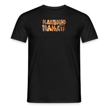 Bloodhound Groovy Bloodhound Mama - Männer T-Shirt - Schwarz - Vorne - AI Model Male 178 light (178cm)