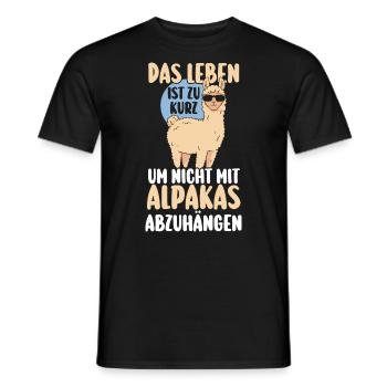 Alpaga - T-shirt homme - noir - Devant - AI Model Male 178 light (178cm)