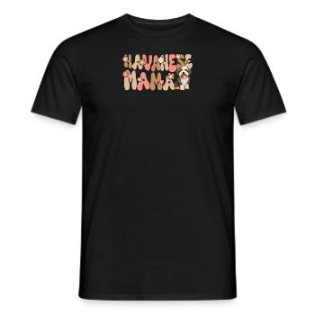 Havanais Groovy Maman bichon havanais - T-shirt homme - noir - Devant - AI Model Male 178 light (178cm)