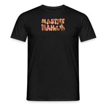 Mastiff Groovy Mastiff Mama - Männer T-Shirt - Schwarz - Vorne - AI Model Male 178 light (178cm)