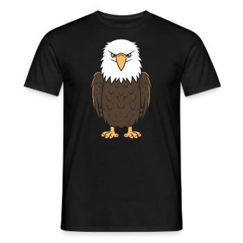 Citation humour Oiseau aigle - T-shirt homme - noir - Devant - AI Model Male 178 light (178cm)