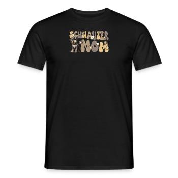 Schnauzer miniature Groovy Schnauzer maman - T-shirt homme - noir - Devant - AI Model Male 178 light (178cm)