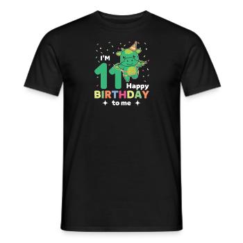 Dragon pour les 11 ans pour les enfants de onze ans - T-shirt homme - noir - Devant - AI Model Male 178 light (178cm)