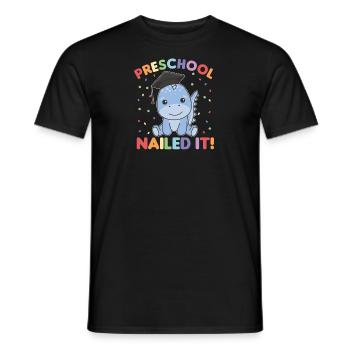 Les enfants d’âge préscolaire l’ont cloué Dino Graduation - T-shirt homme - noir - Devant - AI Model Male 178 light (178cm)