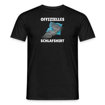 Chemise de nuit officielle Axolotl Cute Animals Relax - T-shirt homme - noir - Devant - AI Model Male 178 light (178cm)