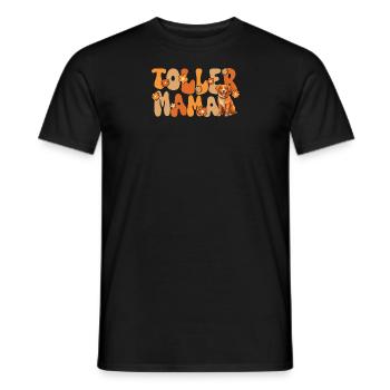 Nouvelle-Écosse Duck Tolling Retriever Groovy Toller - T-shirt homme - noir - Devant - AI Model Male 178 light (178cm)
