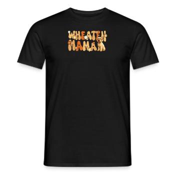 Irish Soft Coated Wheaten Terrier Groovy Wheaten - Männer T-Shirt - Schwarz - Vorne - AI Model Male 178 light (178cm)