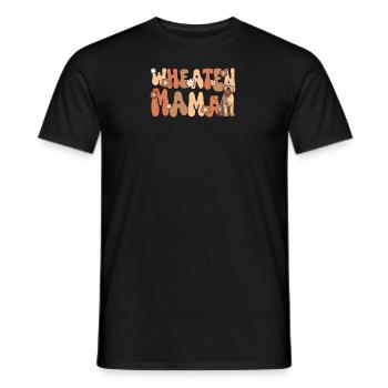 Irish Soft Coated Wheaten Terrier Groovy Wheaten - Männer T-Shirt - Schwarz - Vorne - AI Model Male 178 light (178cm)