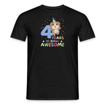 Cochon d’Inde pour les enfants de 4 ans - T-shirt homme - noir - Devant - AI Model Male 178 light (178cm)
