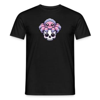Kawaii Gothique Tarentule Couleurs Pastel Gothique Goth - T-shirt homme - noir - Devant - AI Model Male 178 light (178cm)