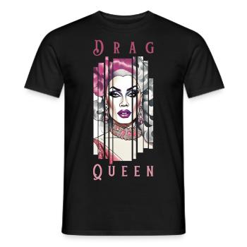 DragQueen - T-shirt homme - noir - Devant - AI Model Male 178 light (178cm)