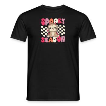 Paresseux Halloween Groovy Devil Saison effrayante - T-shirt homme - noir - Devant - AI Model Male 178 light (178cm)