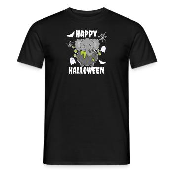 Koala Joyeux Halloween Bâton de Chaudron de Sorcière - T-shirt homme - noir - Devant - AI Model Male 178 light (178cm)