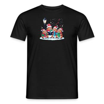 Noël festif Capybara d’hiver - T-shirt homme - noir - Devant - AI Model Male 178 light (178cm)