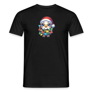 Fée de Noël Perruche - T-shirt homme - noir - Devant - AI Model Male 178 light (178cm)