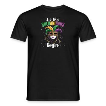 Lassen Sie Die Spielereien Den Karneval Beginnen - Männer T-Shirt - Schwarz - Vorne - AI Model Male 178 light (178cm)