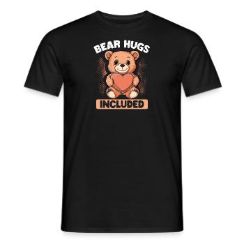 Bear Hugs Included Süß Und Liebevoll - Männer T-Shirt - Schwarz - Vorne - AI Model Male 178 light (178cm)