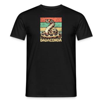 Dadaconda Vatertag bester Papa Anakonda Anakonda - Männer T-Shirt - Schwarz - Vorne - AI Model Male 178 light (178cm)
