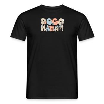 Dogue Argentino Chien Groovy Dogo maman - T-shirt homme - noir - Devant - AI Model Male 178 light (178cm)