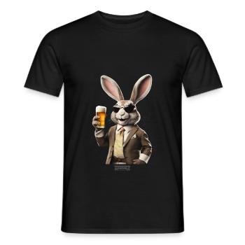 Hasi - Männer T-Shirt - Schwarz - Vorne - AI Model Male 178 light (178cm)