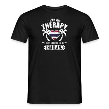 Thailand - Männer T-Shirt - Schwarz - Vorne - AI Model Male 178 light (178cm)