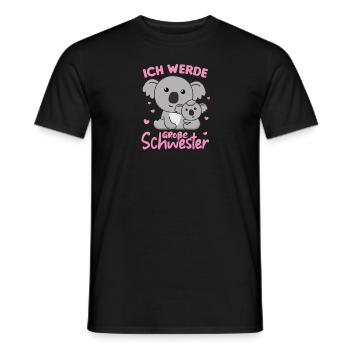 Ich werde große Schwester 2022 für Geschwister - Männer T-Shirt - Schwarz - Vorne - AI Model Male 178 light (178cm)