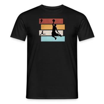 Basketball Basketballer - Männer T-Shirt - Schwarz - Vorne - AI Model Male 178 light (178cm)