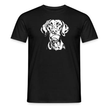 Vizsla Ball Ball Junkie Dogs Wilsigns - T-shirt homme - noir - Devant - AI Model Male 178 light (178cm)