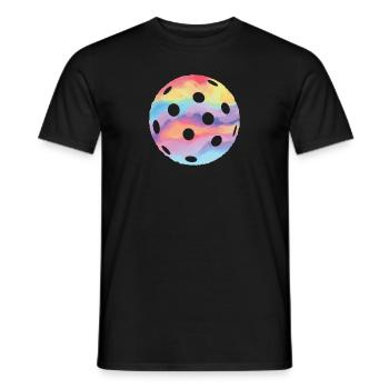 Floorball Ball Innebandy Girls Floorball - Men's T-Shirt - black - Front - AI Model Male 178 light (178cm)