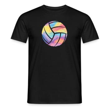 Ballon de volley-ball Joueur de volley-ball Fille Volley-ball - T-shirt homme - noir - Devant - AI Model Male 178 light (178cm)