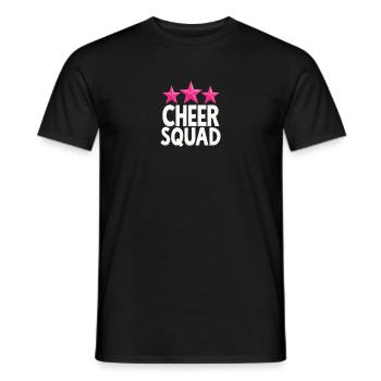 L’équipe de cheerleading de Cheer Squad ravie - T-shirt homme - noir - Devant - AI Model Male 178 light (178cm)