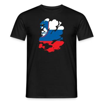 Slovenia Flag Balkan Slovenian Flag Vintage - Men's T-Shirt - black - Front - AI Model Male 178 light (178cm)