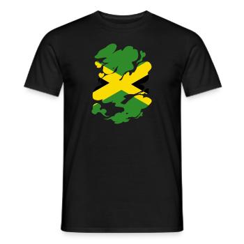 Drapeau jamaïcain Drapeau jamaïcain Jamaïque Vintage - T-shirt homme - noir - Devant - AI Model Male 178 light (178cm)